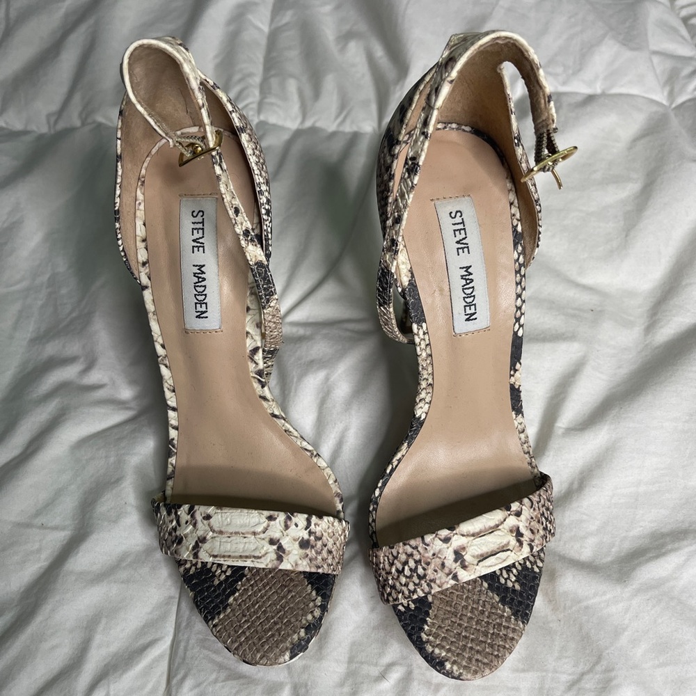 steve madden snake skin platform Starlet sandals size 7
